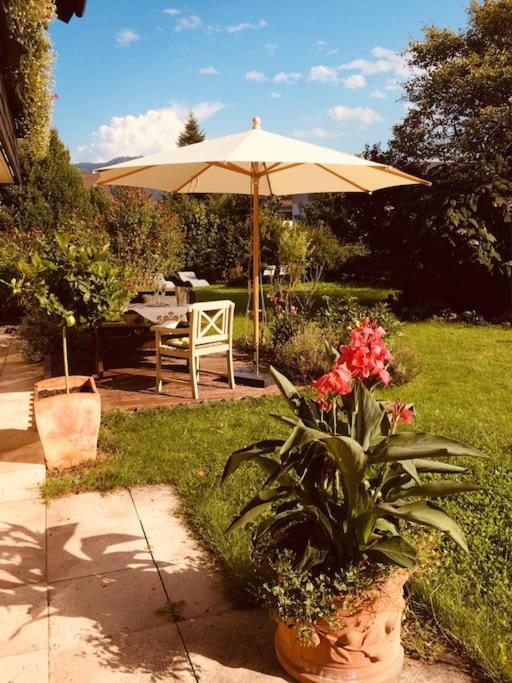 Charmantes Garten-Apartment: Erholung Im Chiemgau Unterwoessen Luaran gambar