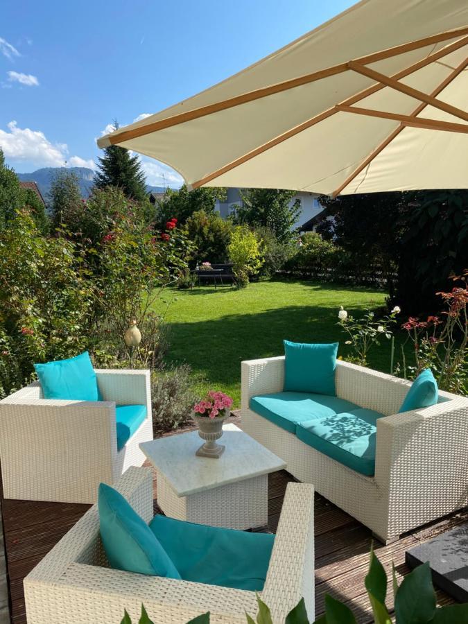 Charmantes Garten-Apartment: Erholung Im Chiemgau Unterwoessen Luaran gambar